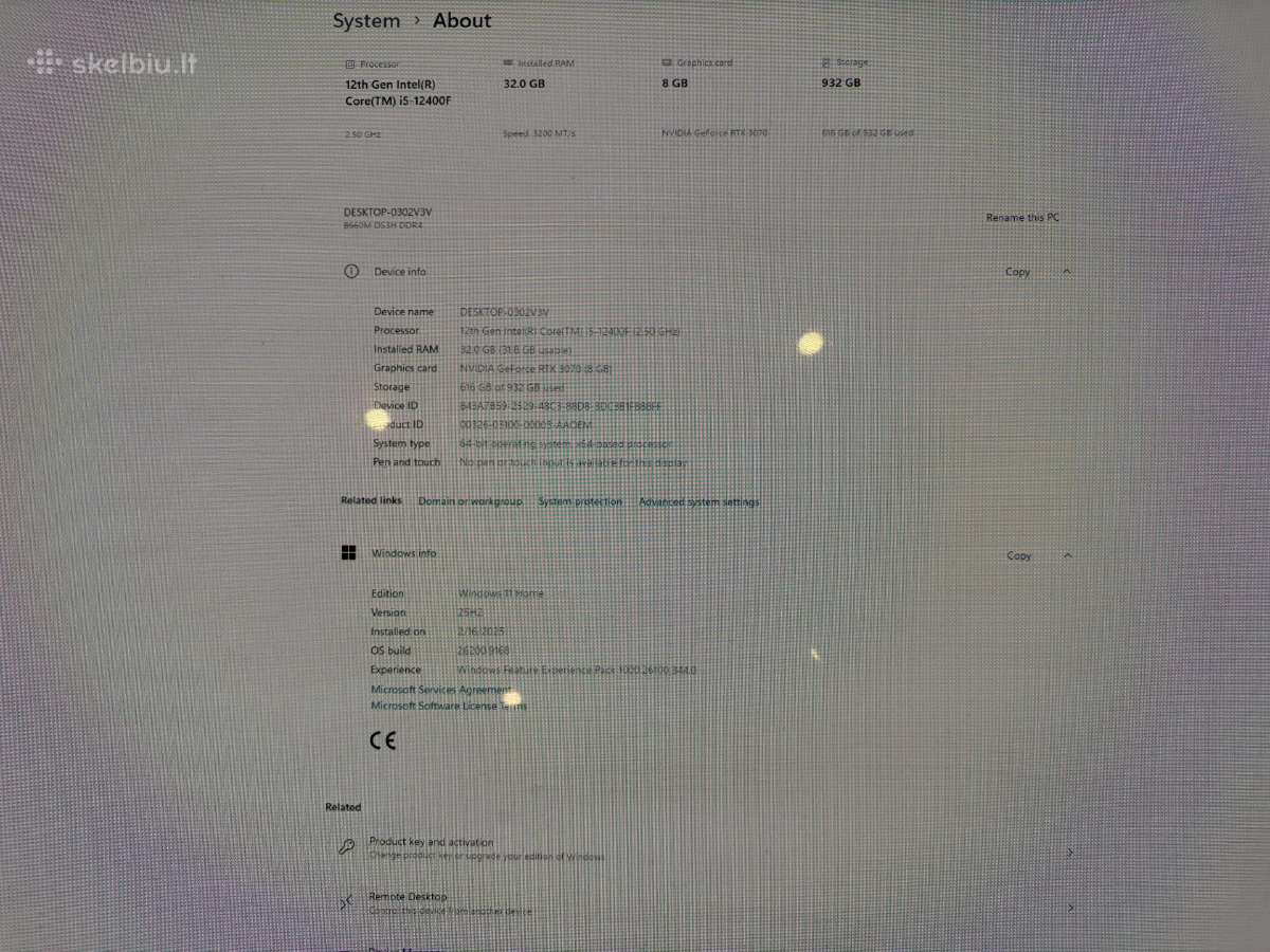 Parduodamas žaidimų kompiuteris rtx 3070 8gb - nuotraukos Nr. 4