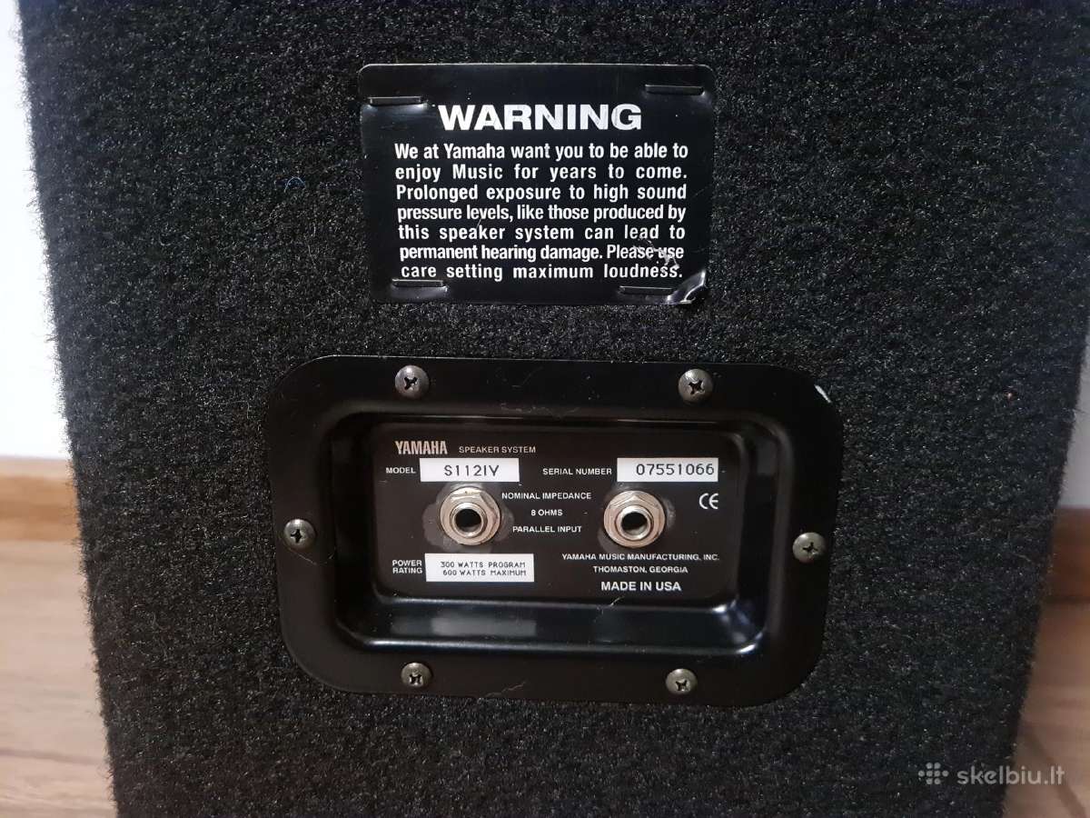 Yamaha S-112v - nuotraukos Nr. 6