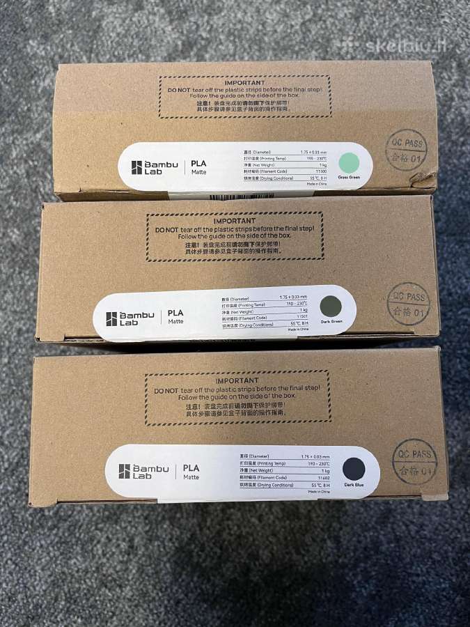 Bambu Lab Pla plastikai nauji - nuotraukos Nr. 2