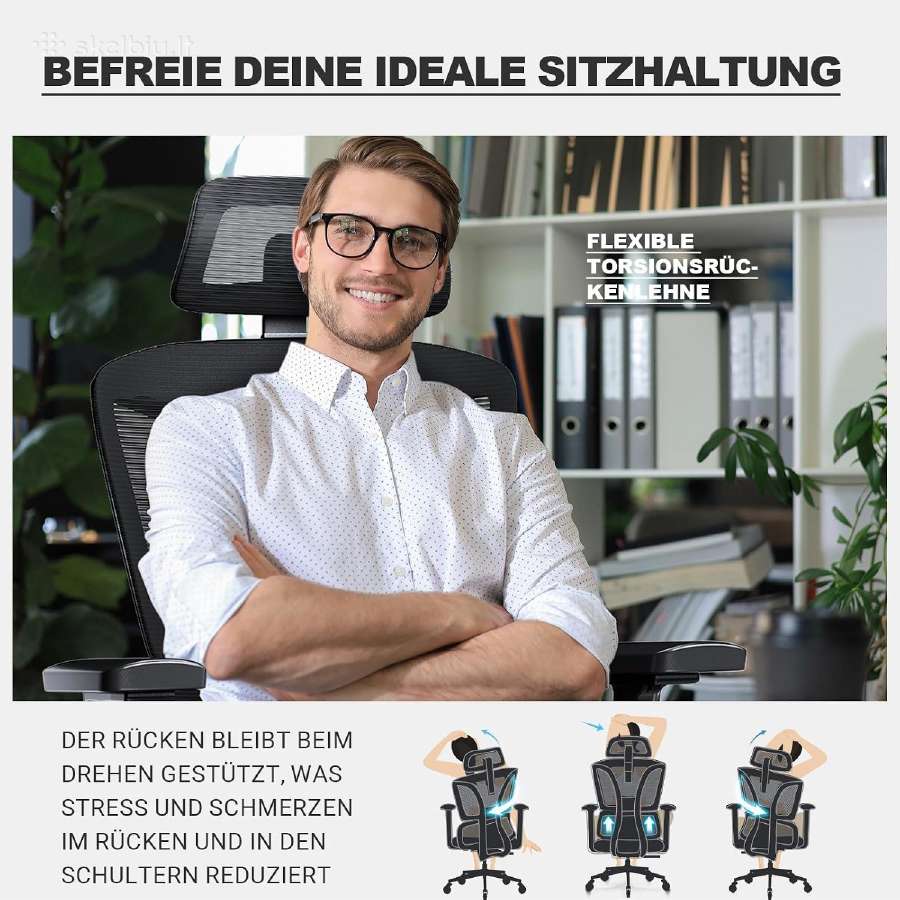 Ergonomiška biuro kėdė - nuotraukos Nr. 3