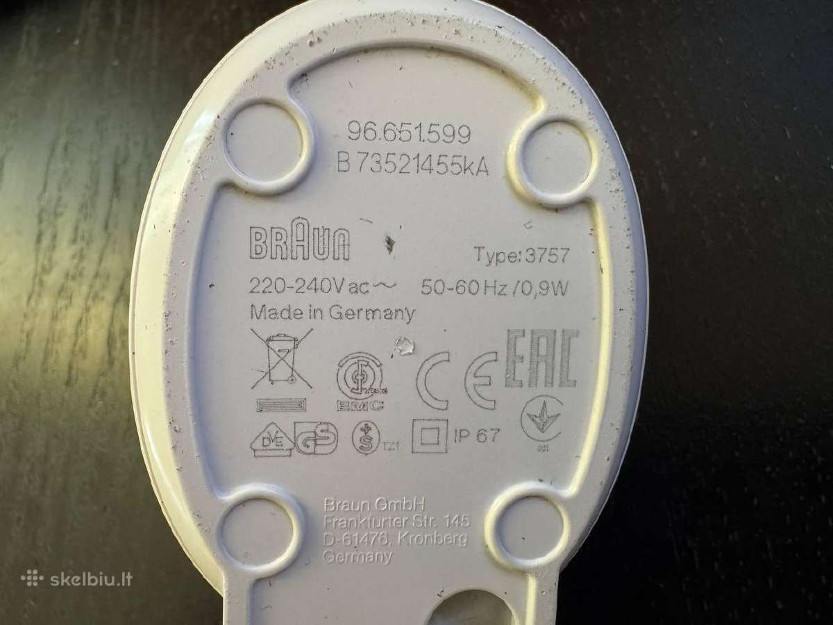 Braun Oral-b įkroviklis, Type 3757 - nuotraukos Nr. 2