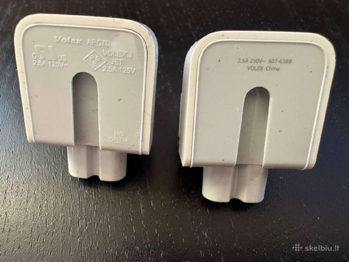 Apple įkroviklio kištukai JAV tipo, 2 vnt. - nuotraukos Nr. 2