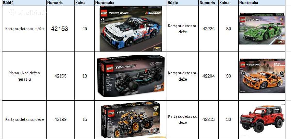 Lego konstruktoriai - nuotraukos Nr. 2