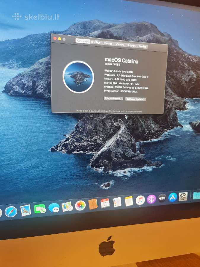 Apple iMac 21.5 late 2013 - nuotraukos Nr. 2