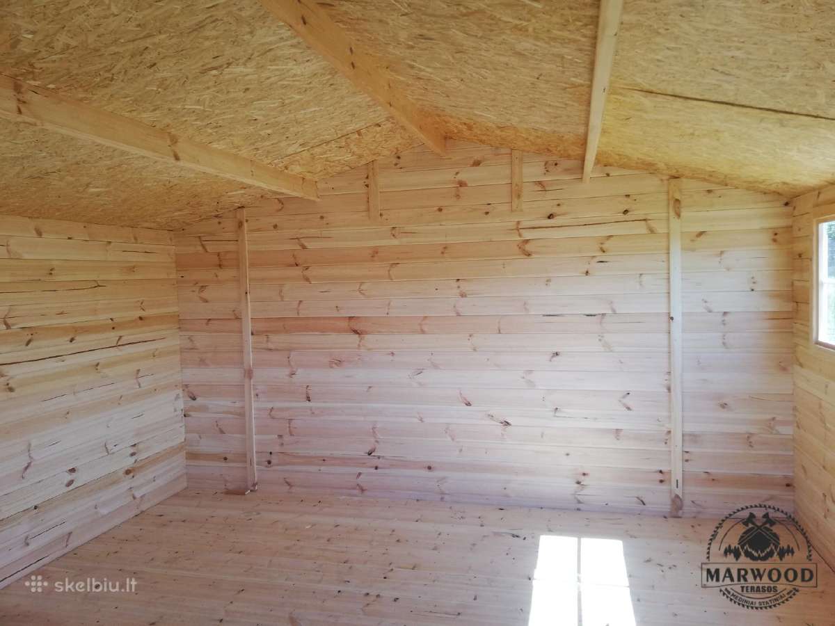 3x4 sodo namelis iš 28mm sienojų tik 1050 Eur! - nuotraukos Nr. 11