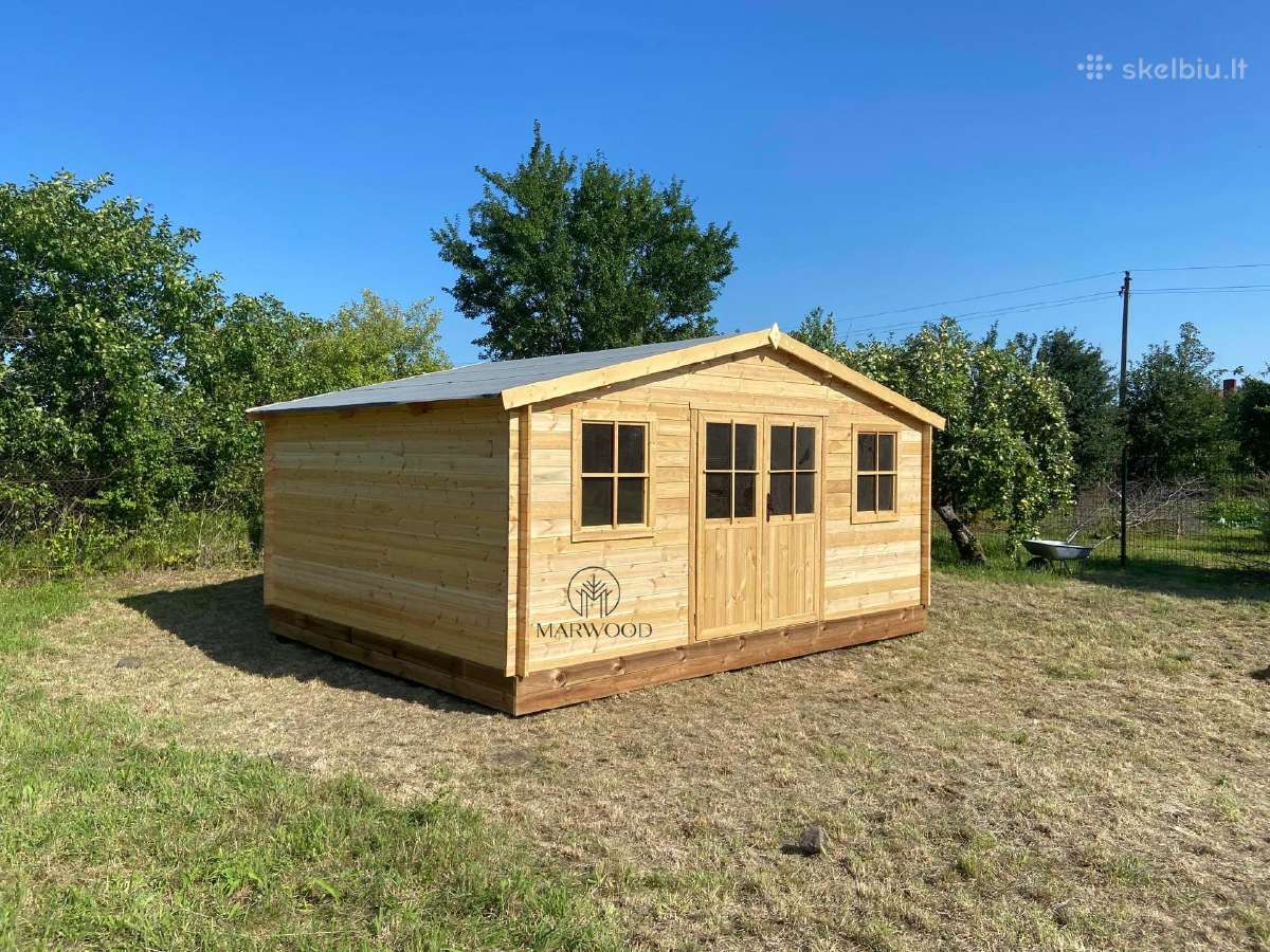 3x4 sodo namelis iš 28mm sienojų tik 1050 Eur! - nuotraukos Nr. 17