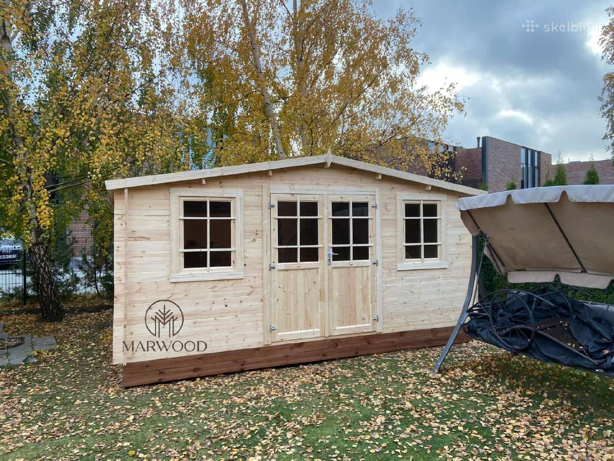 3x4 sodo namelis iš 28mm sienojų tik 1050 Eur! - nuotraukos Nr. 20