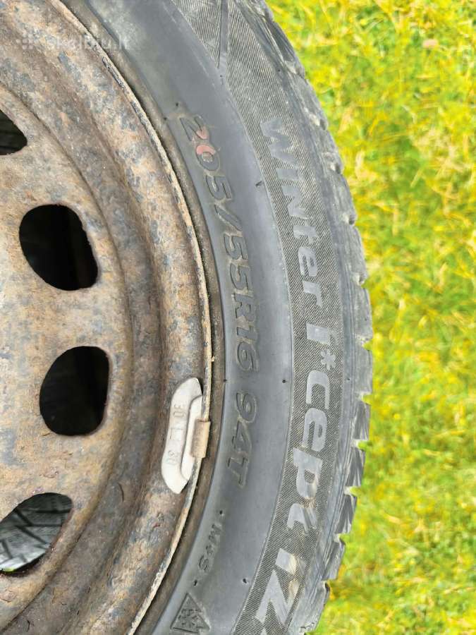 Opel meriva skardiniai r16 ratlankiai su padangom - nuotraukos Nr. 2