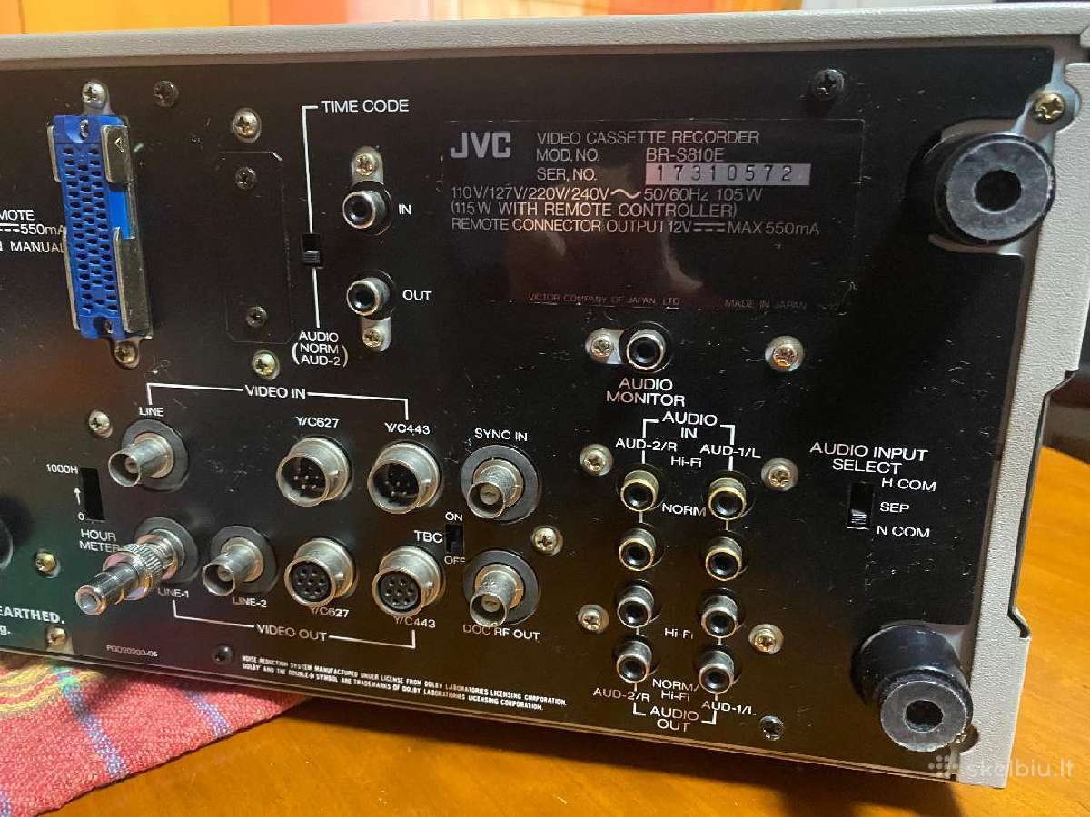 JVC Br-s810e. S-vhs - nuotraukos Nr. 5