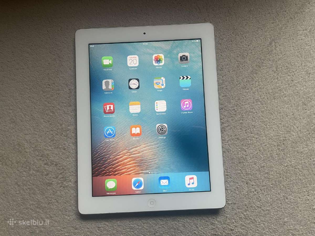 Apple iPad 2 16gb Wi-fi (baltas, A1395) su laidu - nuotraukos Nr. 2