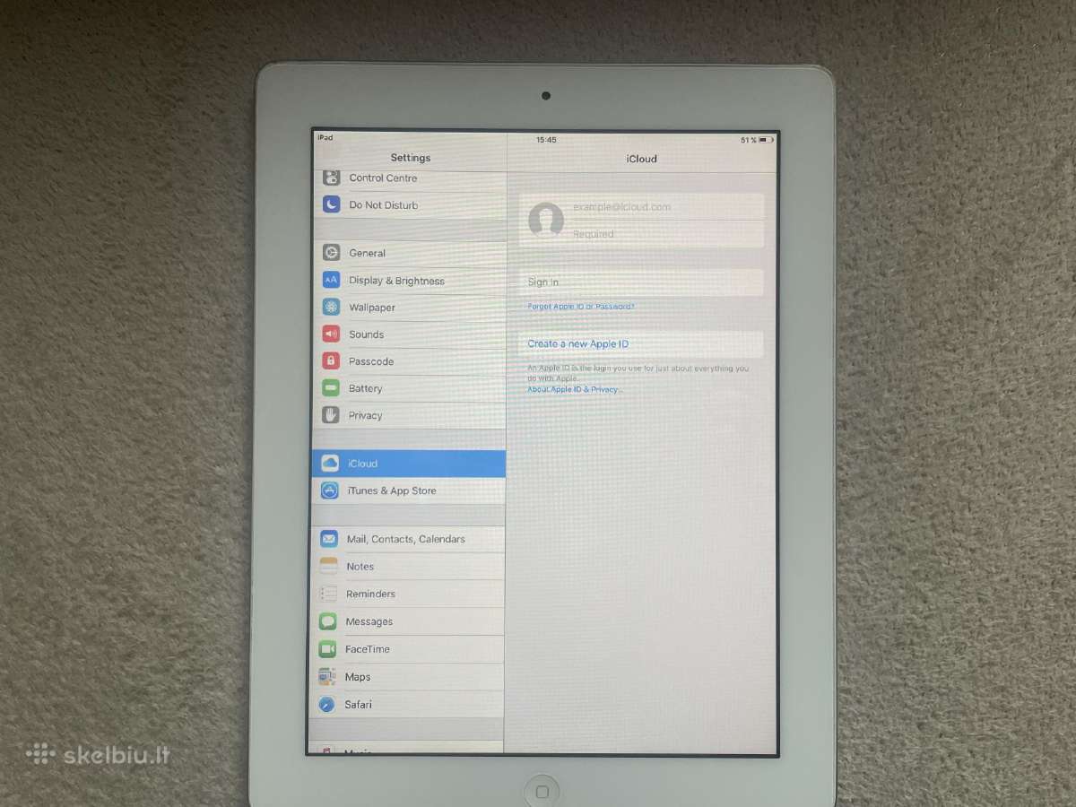 Apple iPad 2 16gb Wi-fi (baltas, A1395) su laidu - nuotraukos Nr. 4
