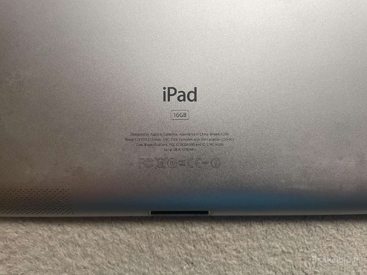 Apple iPad 2 16gb Wi-fi (baltas, A1395) su laidu - nuotraukos Nr. 7