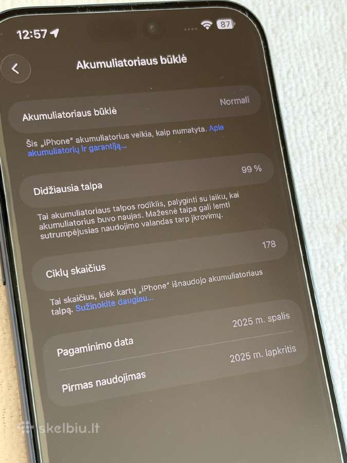 Parduodu iPhone 17 Pro Max 256 - nuotraukos Nr. 3