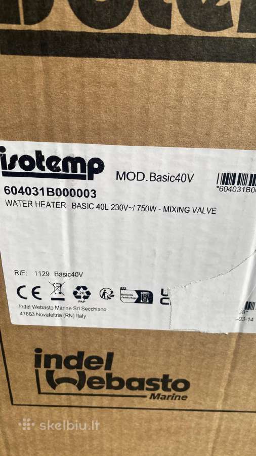 Isotemp boileris 40l nuo 230v ir antifrizo - nuotraukos Nr. 4