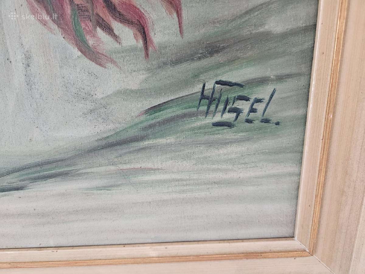 Paveikslas saulegrazos aliejus drobe Hisel - nuotraukos Nr. 2