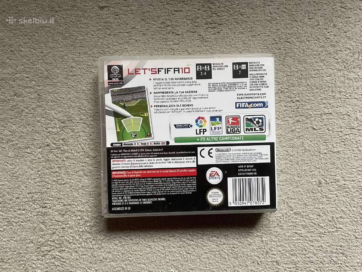 Fifa 10 Nintendo DS žaidimas - nuotraukos Nr. 3