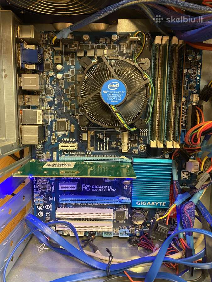 Komplektas Ga-h77-d3h + 9gb Ddr3 + Intel i5-3470 - nuotraukos Nr. 2