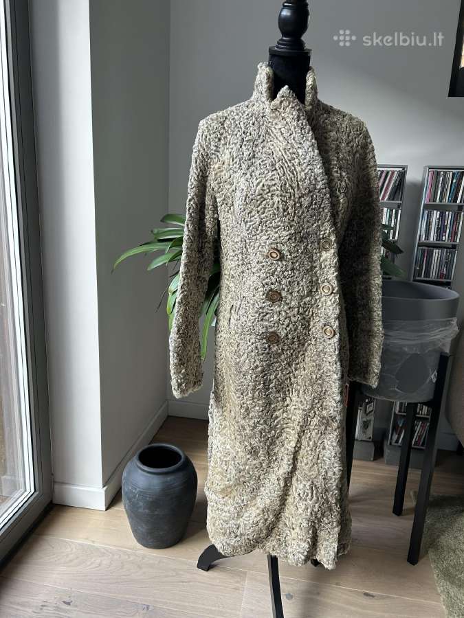 Vintage karakulis. Beige, kreminis - nuotraukos Nr. 7
