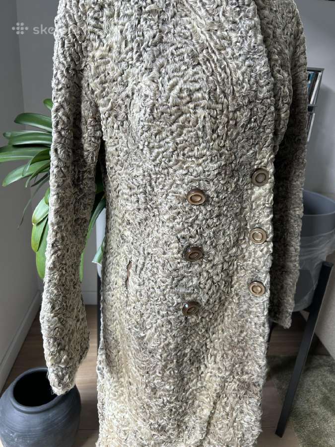 Vintage karakulis. Beige, kreminis - nuotraukos Nr. 9
