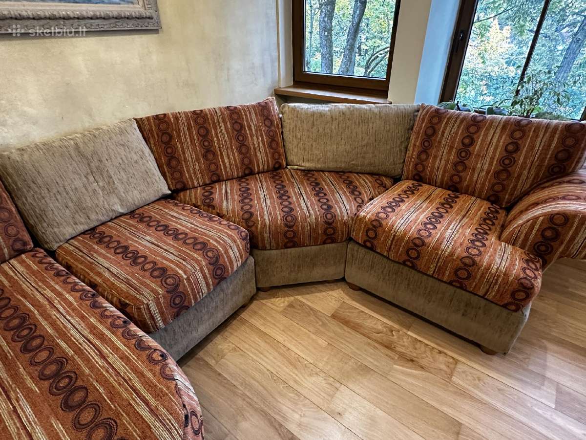 Amerikietiška sofa kampas modulinė - nuotraukos Nr. 3