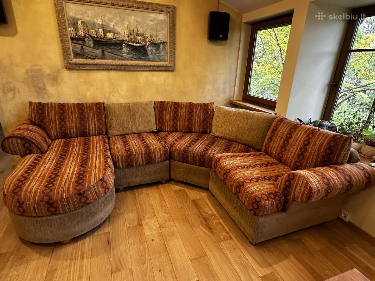 Amerikietiška sofa kampas modulinė - nuotraukos Nr. 9