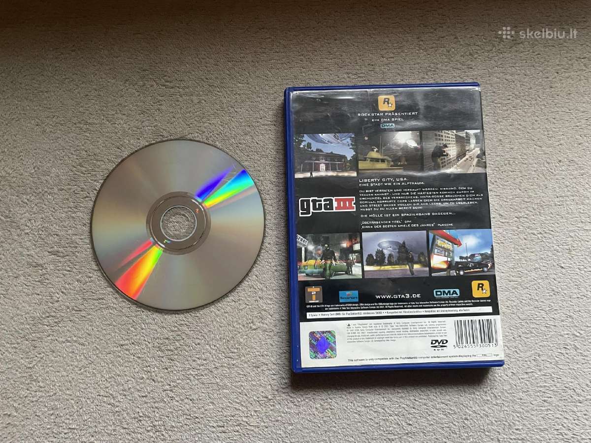 Grand Theft Auto III Playstation 2 žaidimas - nuotraukos Nr. 3