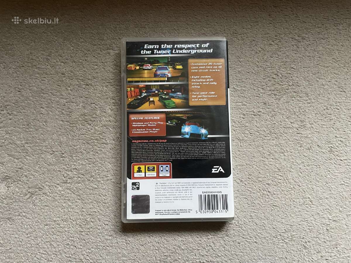 Need For Speed Underground Rivals PSP žaidimas - nuotraukos Nr. 3
