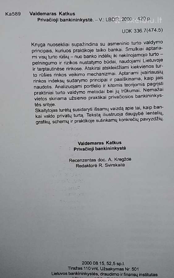 Privačioji bankininkystė - nuotraukos Nr. 15