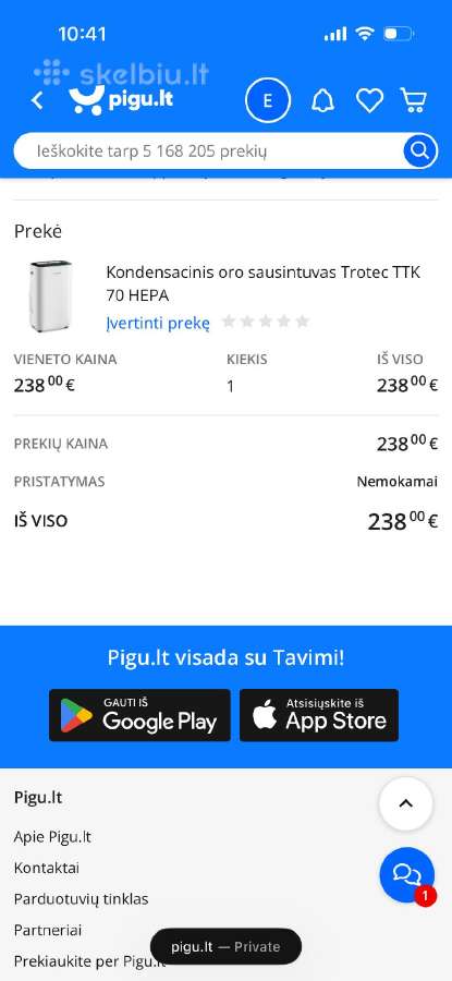 Trotec dregmes surinkejas + oro filtras - nuotraukos Nr. 3