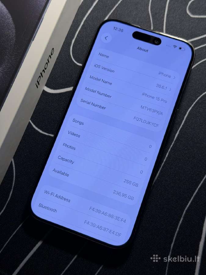 iPhone 15 Pro 256gb - nuotraukos Nr. 4