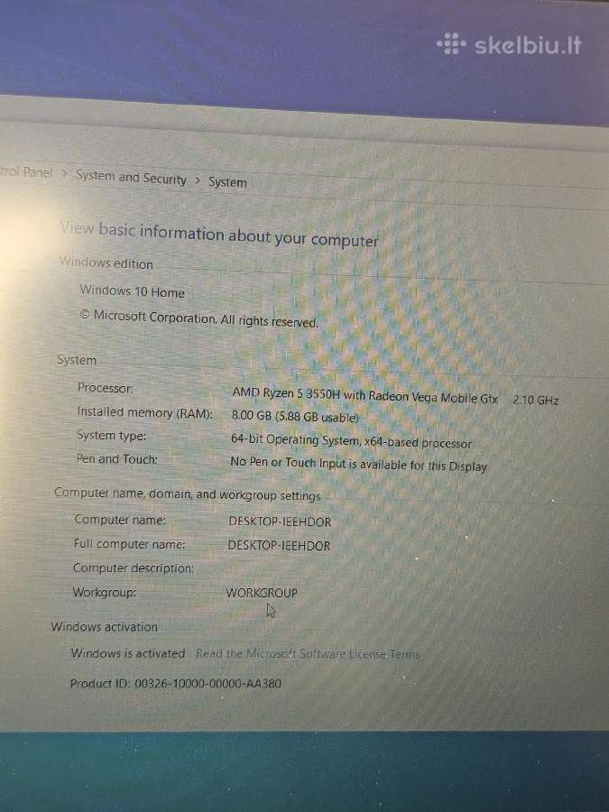 Hp Pavilion gaming 15.6 - nuotraukos Nr. 6