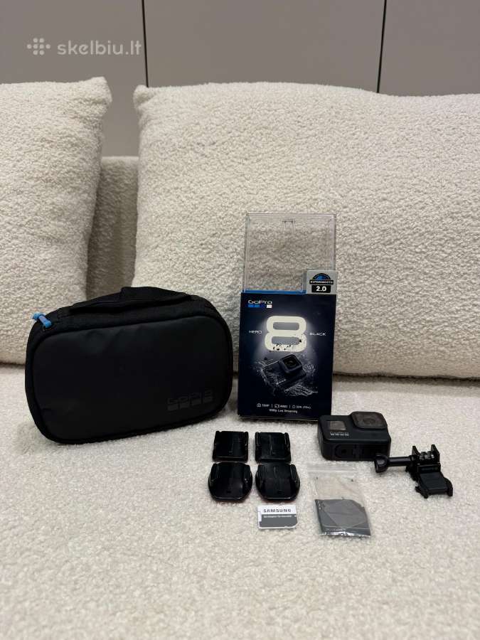 Gopro Hero8 Black 4k + 128 GB Samsung EVO Plus - nuotraukos Nr. 6