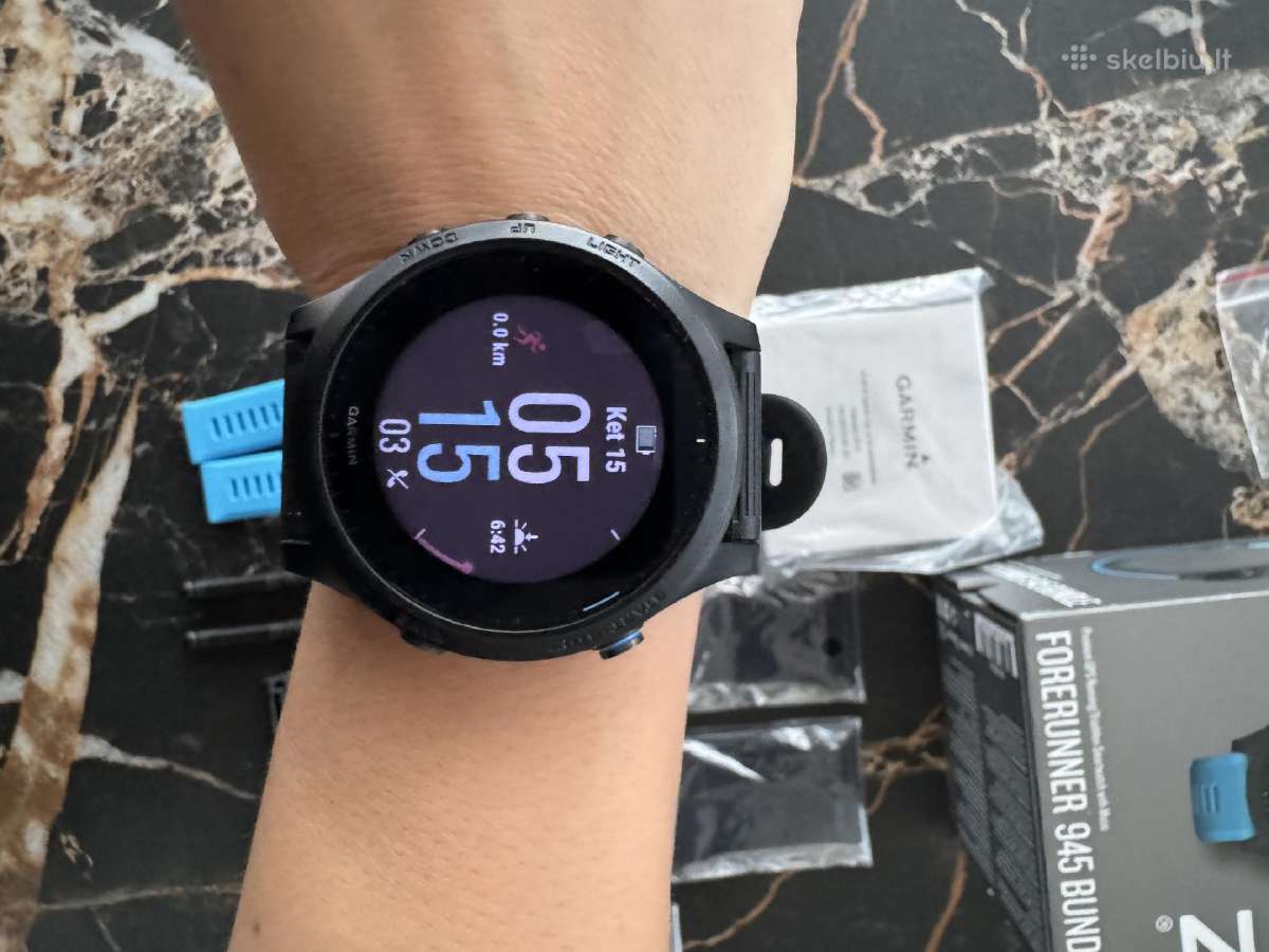 Garmin Forerunner 945 Bundle + priedai - nuotraukos Nr. 7