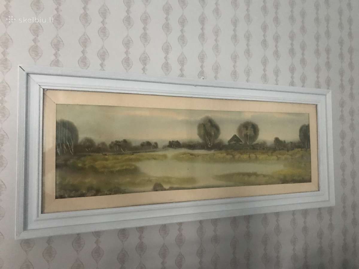 Pranciškus Porutis akvarelė - nuotraukos Nr. 4