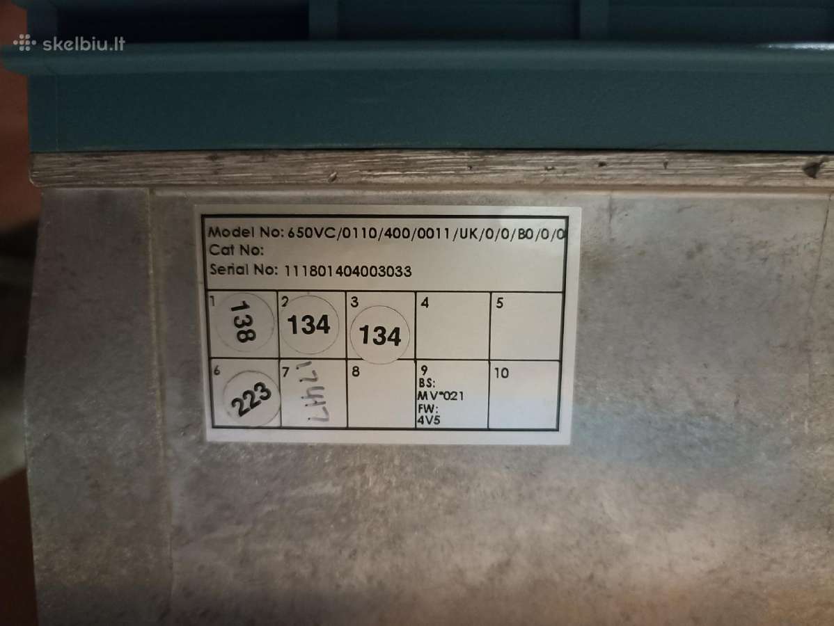 Naudotą dažnio keitiklį Eurotherm SSD 650vc 11kw - nuotraukos Nr. 7