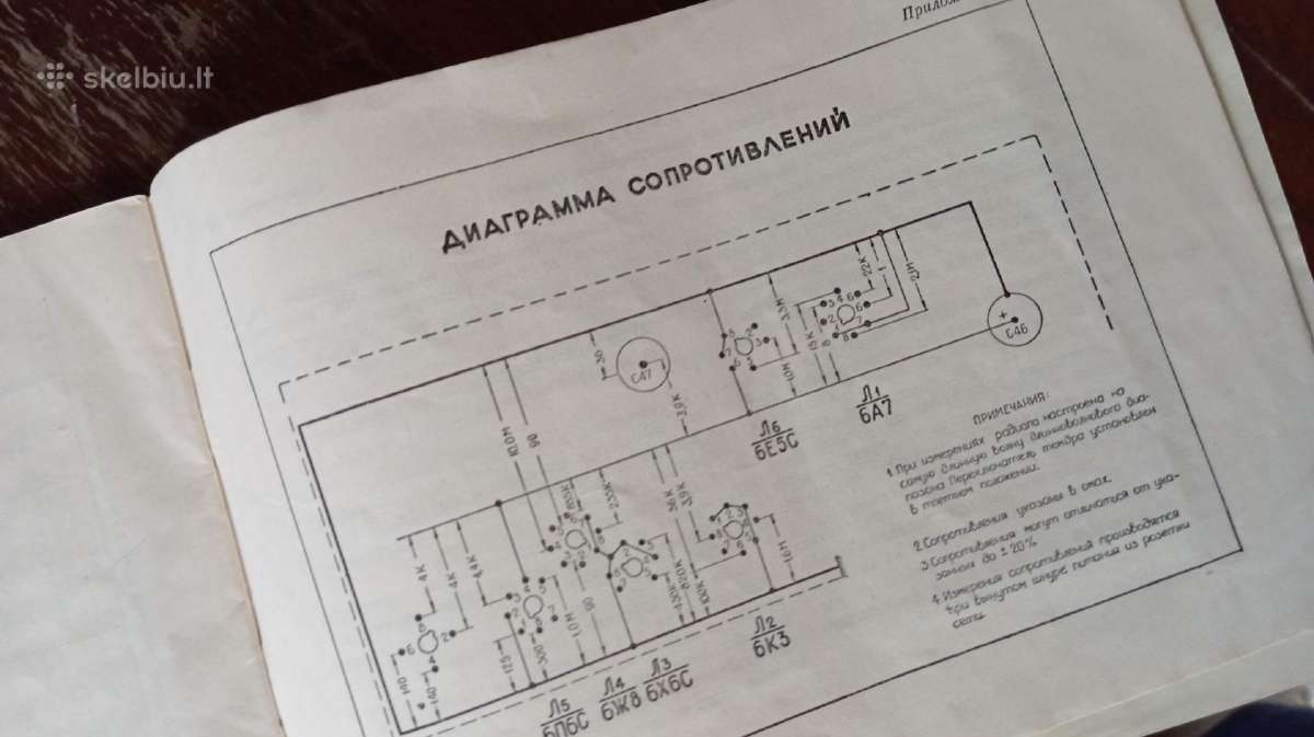 Originali radiolos Vef-akkoord (1959 m.) instr. - nuotraukos Nr. 6