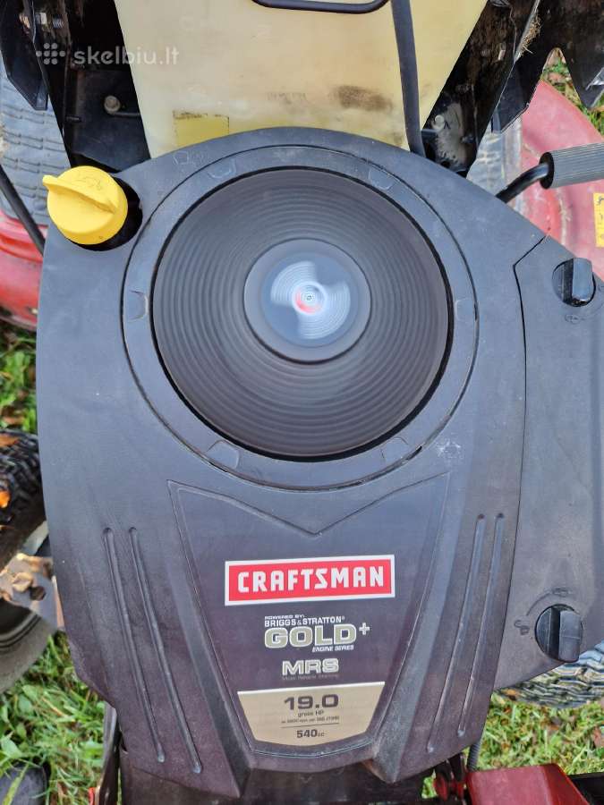 Sodo traktoriukas craftsman 19ag. 116cm pjaunamoji - nuotraukos Nr. 6