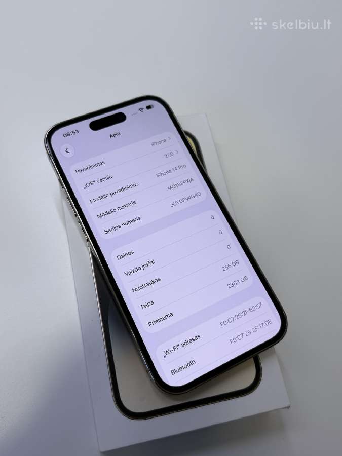 iPhone 14 Pro 256 GB - kaip naujas! - nuotraukos Nr. 6