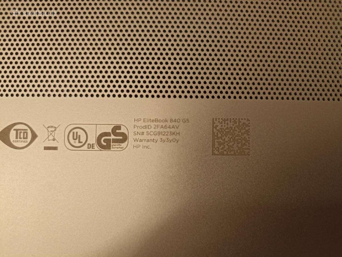 Naudotą Hp Elitebook 840 G5 i5 8th Gen - nuotraukos Nr. 5