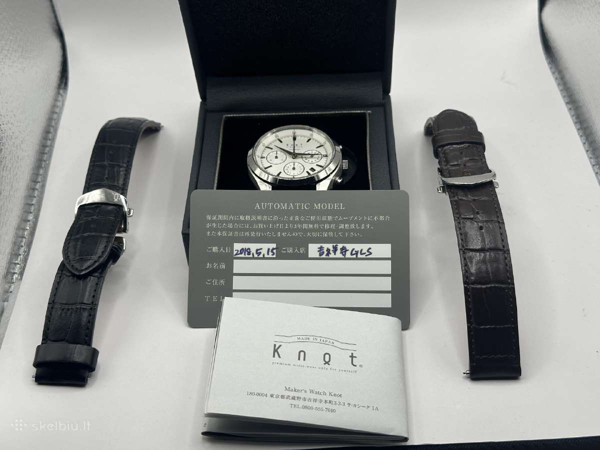 Japoniškas Knot Premium Automatinis Chronografas - nuotraukos Nr. 9