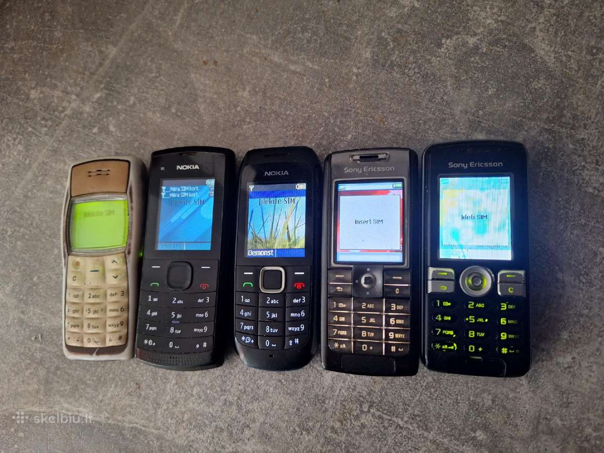 Seni mygtukiniai telefonai - nuotraukos Nr. 2