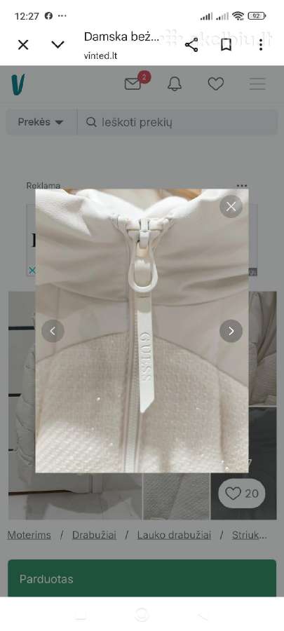 Guess XL Guess XL orginali striukė tikras Xldydi - nuotraukos Nr. 4