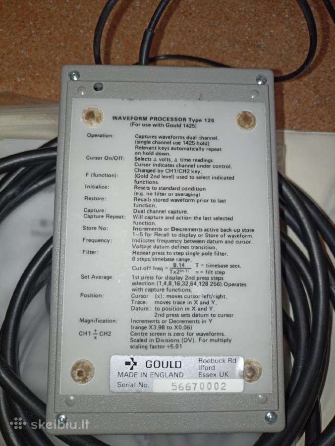 Parduodu oscilografą Gould Type 1425 20mhz - nuotraukos Nr. 5