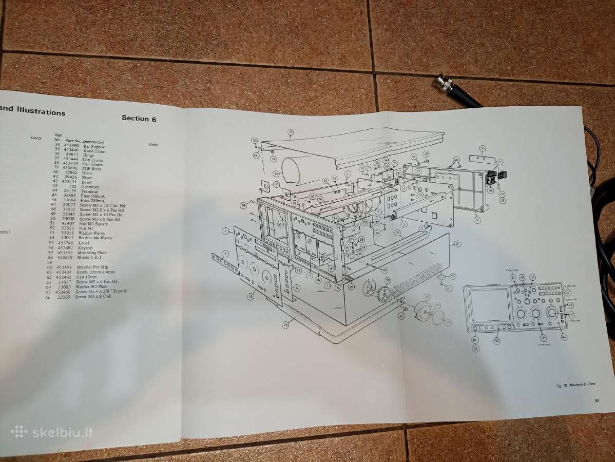 Parduodu oscilografą Gould Type 1425 20mhz - nuotraukos Nr. 6