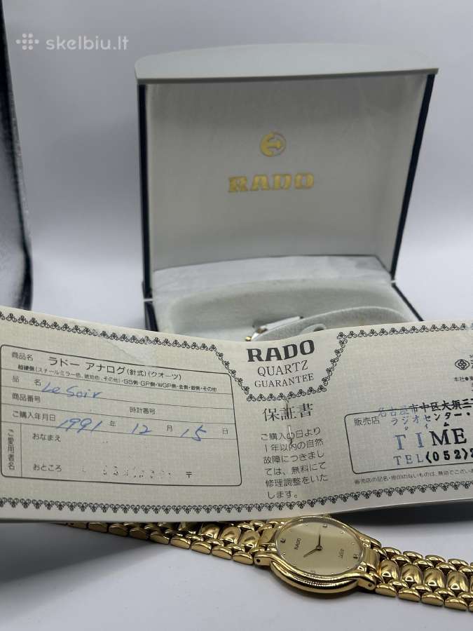 Unisex/moteriskas Rado Lesoir Gold (1991m.) - nuotraukos Nr. 12