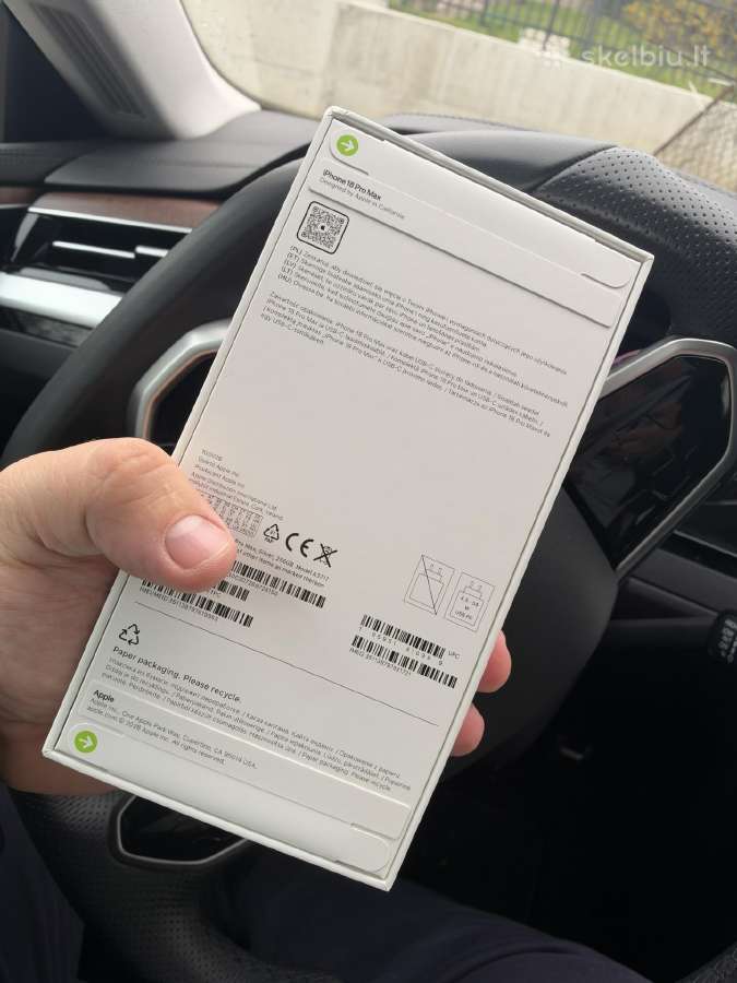 Naujas! Apple iPhone 18 Pro Max 256gb 24men. - nuotraukos Nr. 3