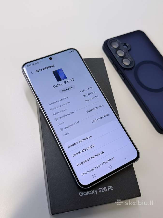 Samsung S25 Fe 128 GB, 65 ciklai - nuotraukos Nr. 6