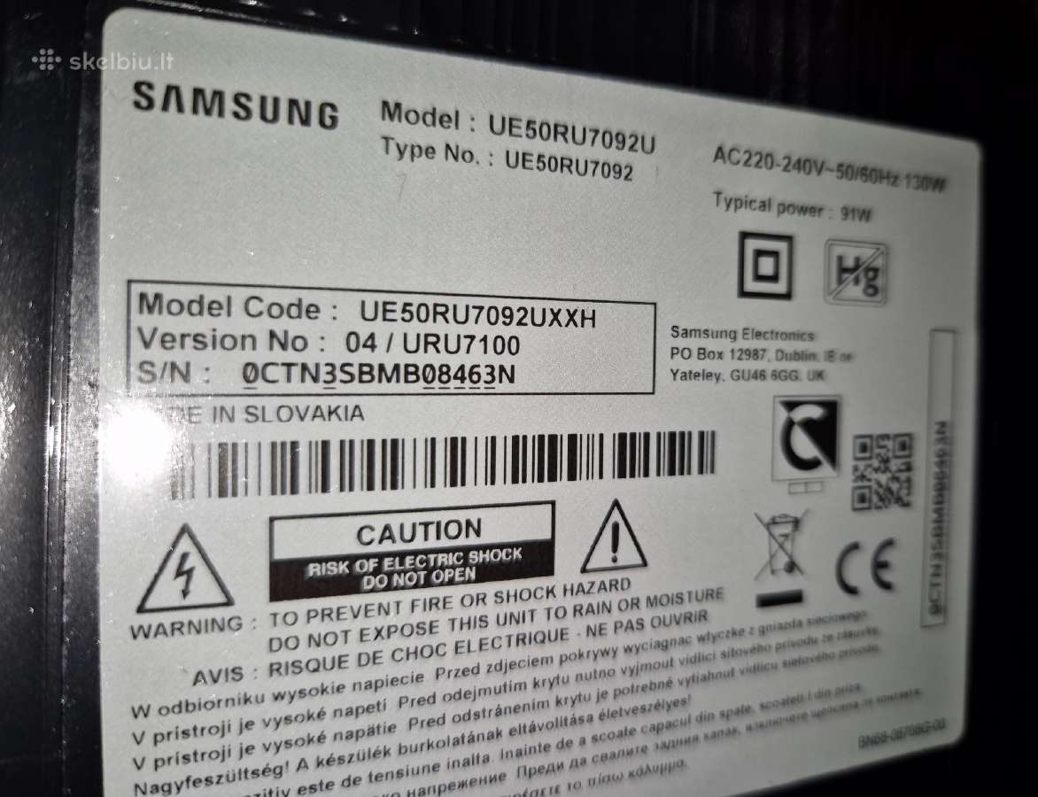 Samsung televizorius - nuotraukos Nr. 3