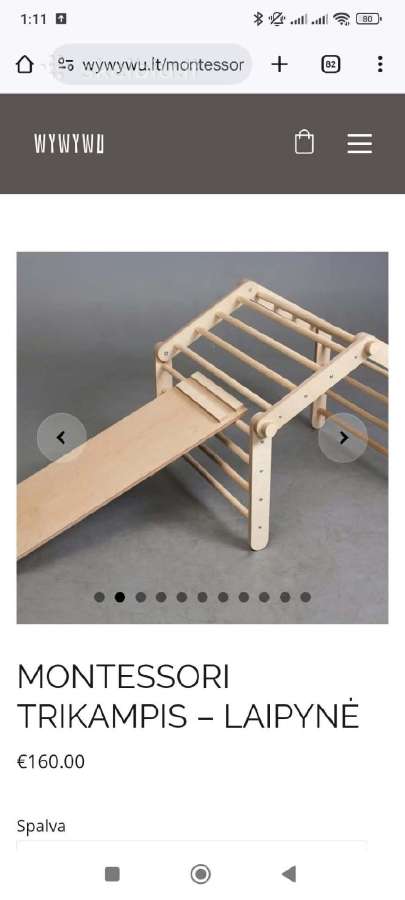 Montessori Trikampis – Laipynė (pikleris) 55 Eur - nuotraukos Nr. 6