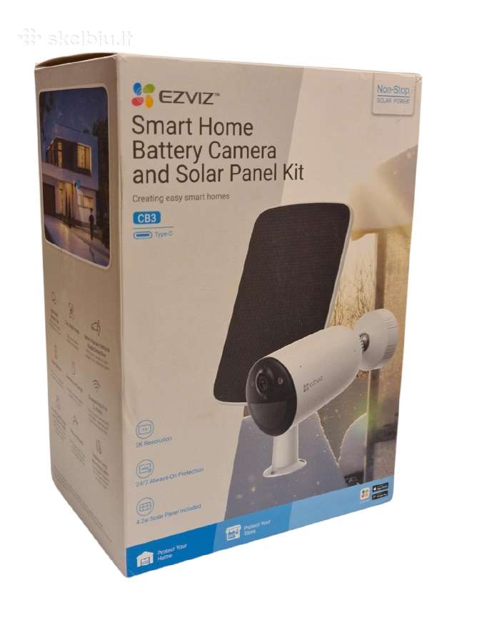 Ezviz Cb3 Kit 2k kamera su saulės panele (Ekspo) - nuotraukos Nr. 2